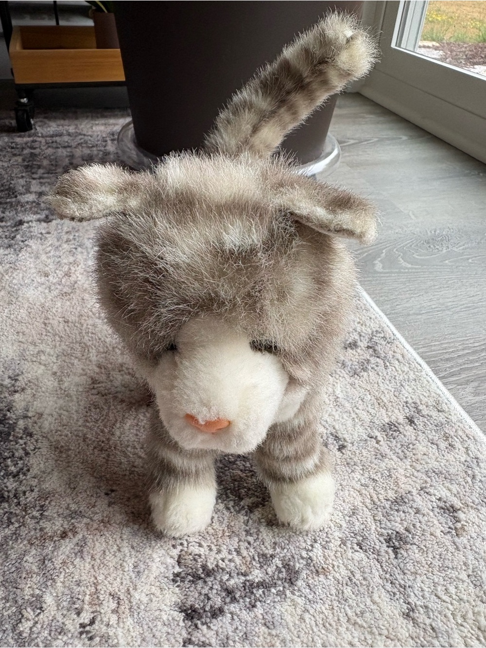 Douglas Plush Gray and whiteKitten Stuffed Animal Toy